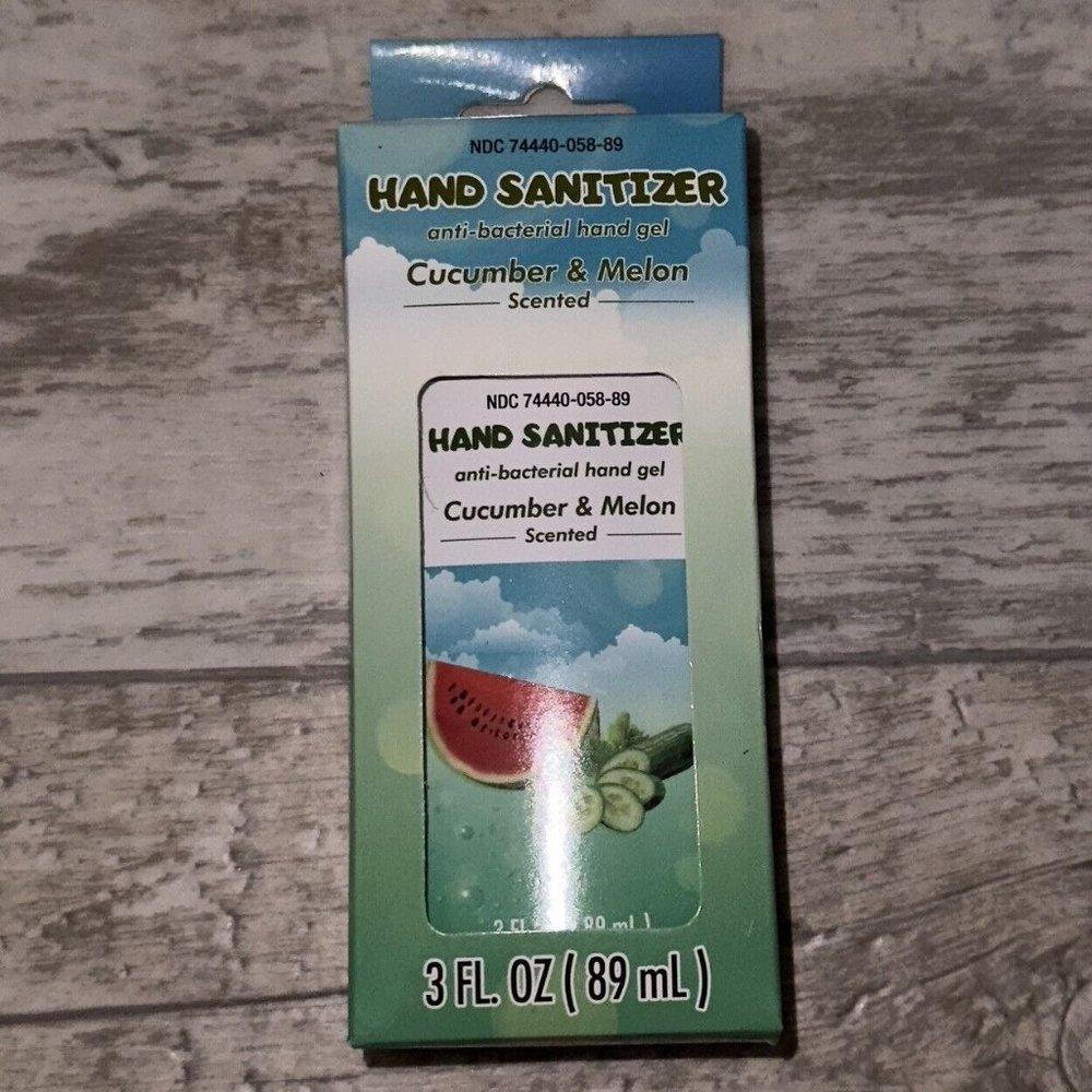 Hand Sanitizer Gel Moisturizing Cucumber&Melon, 3 FL. oz Anti-bacterial gel